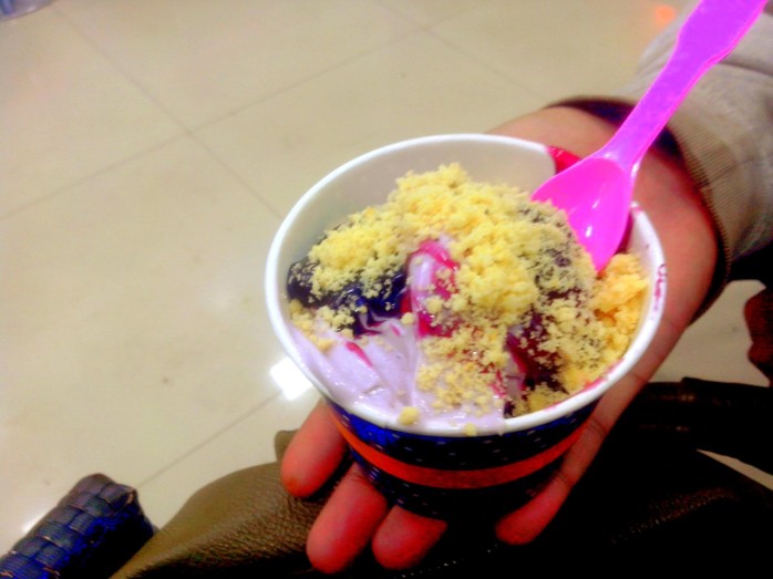 Blueberry cheesecake yogurt